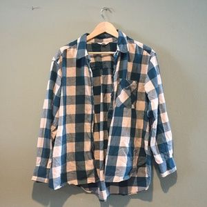**3/$15 SALE!!** Blue Plaid Flannel